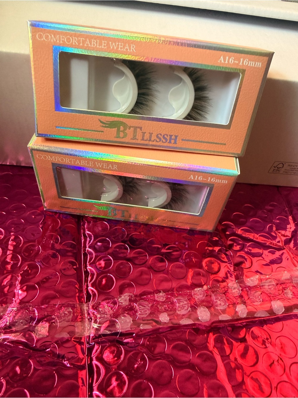 2 Pairs A16 16mm Dramatic False Eyelashes – New